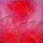 Mobile Preview: Wanddekor Lotus, rot - ca. 48x48x4 cm